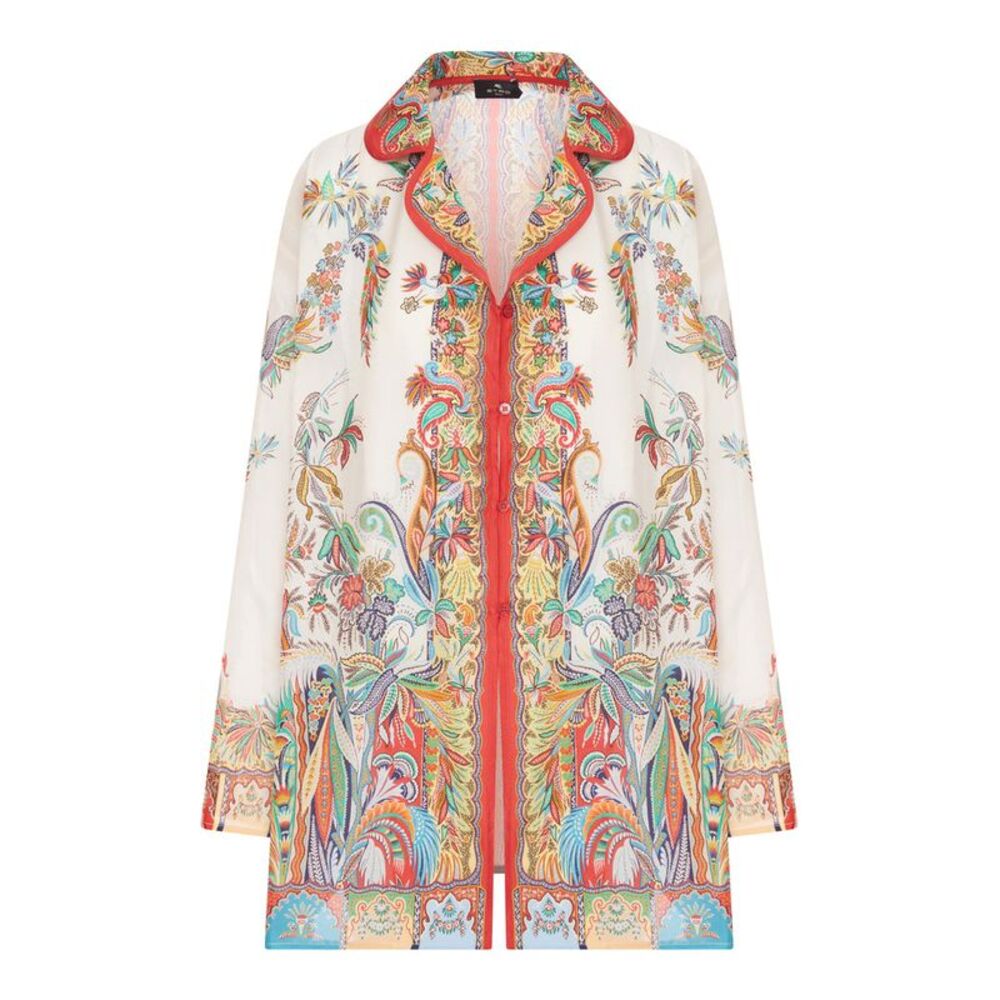 Etro Women Silk Shirt Printed With Paisley Pattern